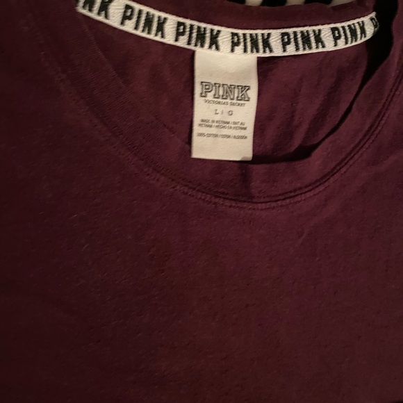 VS Pink long sleeve tee size large - Picture 4 of 5